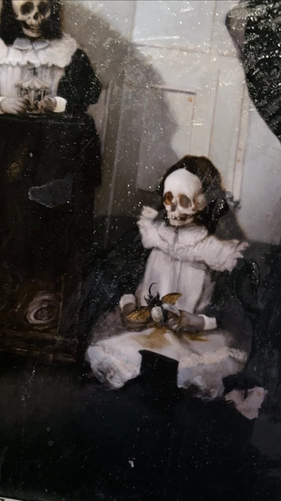 Image of ‘LACRIMOSA’ MINIATURE HAND EMBELLISHED PRINT [ UNIQUE PRINT - { 1/1 } ] 2025