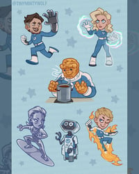Fantastic Four sticker sheet