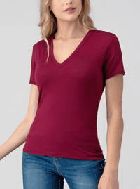 Image 1 of Vino Fitted V-Neck Top