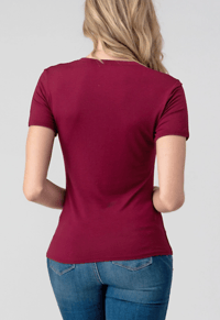 Image 2 of Vino Fitted V-Neck Top