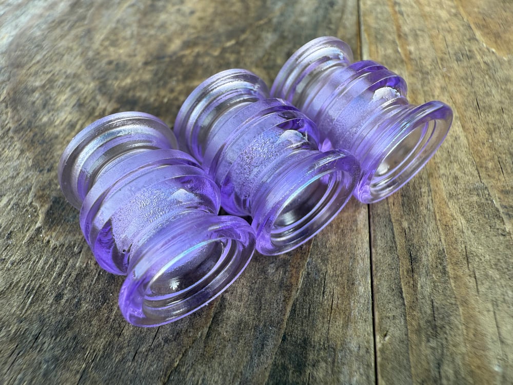 Image of •1 Per Person• Large Purple Jelly Shoes