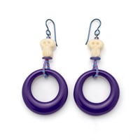 skull hoop earrings