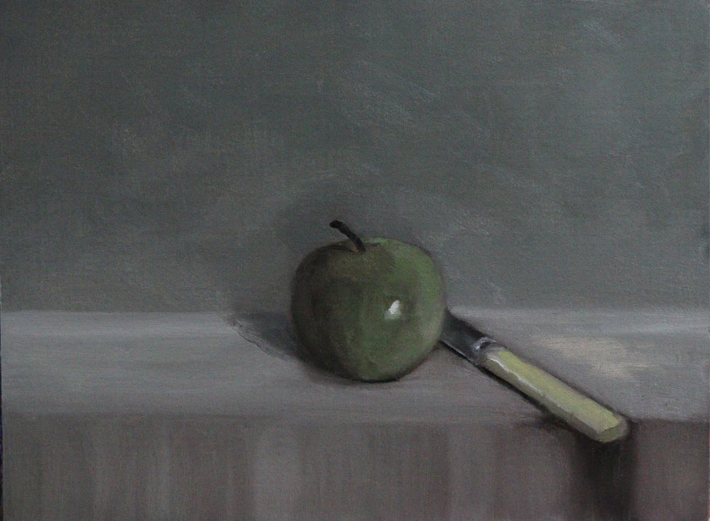 Image of Pomme et couteau à beurre