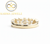 Image 2 of 14k EP Women’s CZ Eternity Band