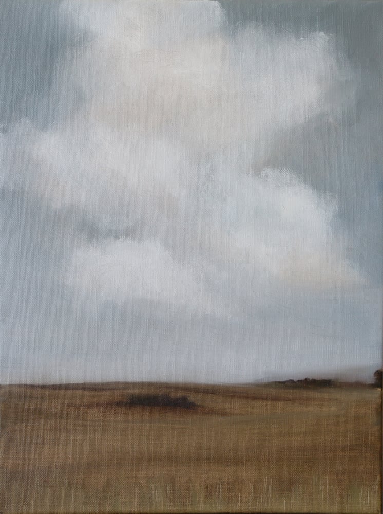 Image of Nuages sur la campagne en été