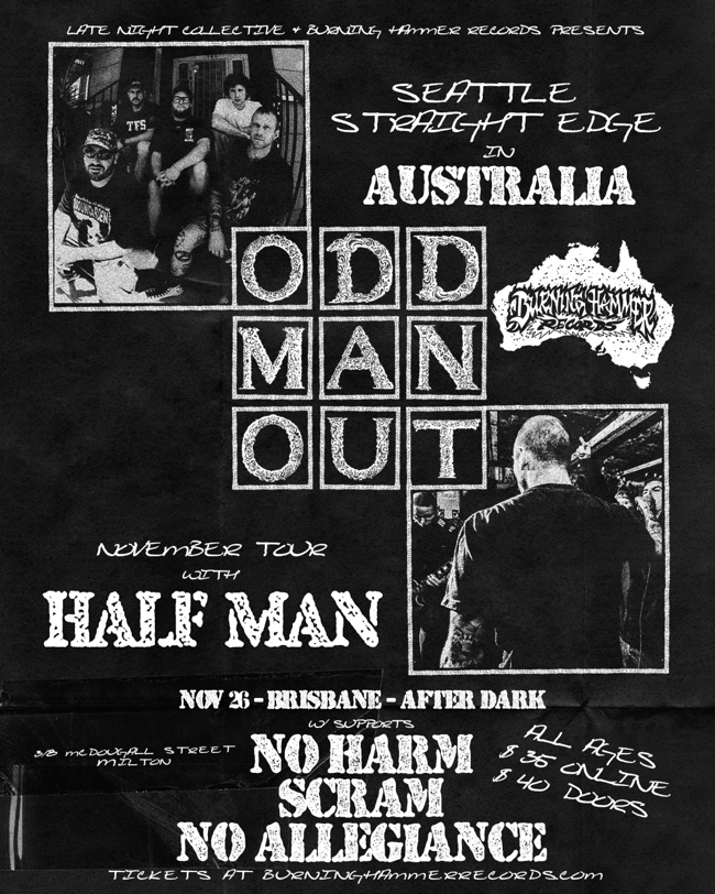 Odd Man Out - BRISBANE TICKET - Nov 26