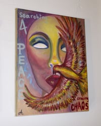 Image 4 of “Searching for Peace, Craving Chaos” Original Oil Painting
