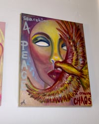 Image 5 of “Searching for Peace, Craving Chaos” Original Oil Painting