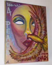 Image 1 of “Searching for Peace, Craving Chaos” Original Oil Painting