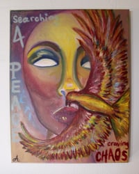 Image 6 of “Searching for Peace, Craving Chaos” Original Oil Painting