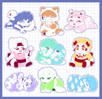 Image 1 of Demon Slayer Baby Hashira Stickers (LAST CHANCE)