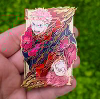Image 2 of King of Clubs Pin (Sandblast Card) 
