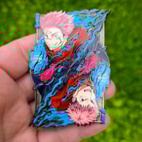Image 3 of King of Clubs Pin (Sandblast Card) 