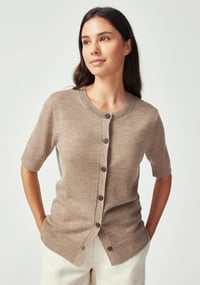 Image 1 of untouched world orna cardigan cobble stone