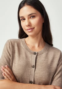 Image 4 of untouched world orna cardigan cobble stone