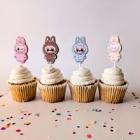 Image 2 of Cute Lafufu Cupcake Toppers  Sets de 12 y 24