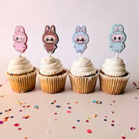 Image 1 of Cute Lafufu Cupcake Toppers  Sets de 12 y 24