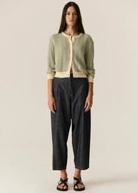 Image 1 of pol avrid barrel pant chambray