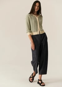 Image 5 of pol avrid barrel pant chambray