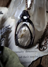 Image 4 of Piglet Bone & Rutilated Quartz Amulet