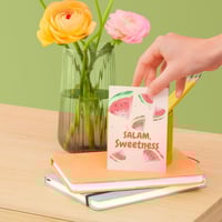 Image 3 of Salam Baby Card – Watermelon Themed New Baby Card 