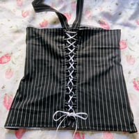 Image 2 of Black & White Pinstripe Set
