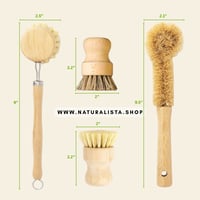 Image 2 of 4-Piece Zero Waste Dish Scrubber Set – Eco-Friendly Kitchen Cleaning Brushes