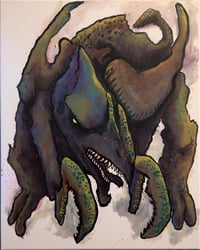 Image 2 of Mantis Raptor Original Painting 