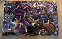 Image 1 of Boss Carnivore Battle 2 Original Painting 