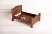 Image 1 of Newborn bed brown hearts