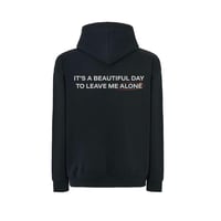 Image 1 of Sweat Noir à capuche manche personnalisable