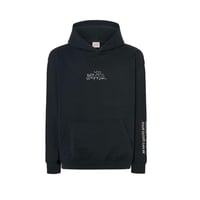 Image 3 of Sweat Noir à capuche manche personnalisable 