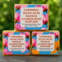 Turmeric, Kojic Acid, Papaya & Licorice Root Soap Bar 