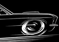 Image 3 of '67-'68 Fastback Mustang T-Shirts Hoodies Banners