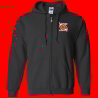 Image 1 of THE WEATHER IS HAPPENING ZIPPERED  COMFORT HOODIE
