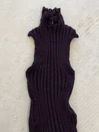 Image 2 of Merino knitted ribb top Berlin plum 