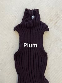 Image 3 of Merino knitted ribb top Berlin plum 