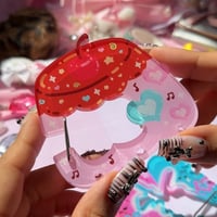 Pink Pudding Acrylic Carabiner