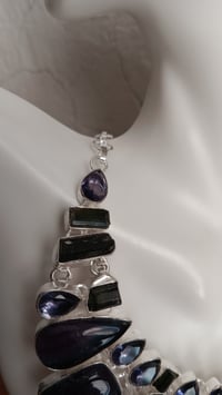 Image 9 of FLOURITE, AMETHYST & RAW KYANITE