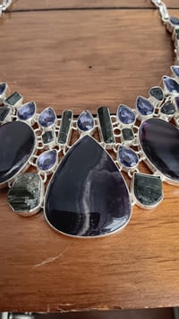 Image 11 of FLOURITE, AMETHYST & RAW KYANITE
