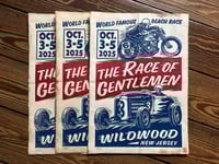 Image 1 of The Race of Gentlemen 2025 Linocut Print FREE SHIPPING