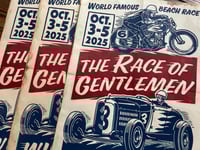 Image 2 of The Race of Gentlemen 2025 Linocut Print FREE SHIPPING