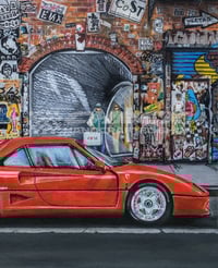 Image 4 of FREE US SHIPPING! 🔥 Part of New York in the dream ❤️‍🔥 Ferrari F40 - Giclée Art Print