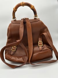 Image 8 of Gucci Bamboo Brown Leather Vintage Backpack