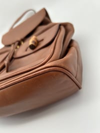 Image 18 of Gucci Bamboo Brown Leather Vintage Backpack