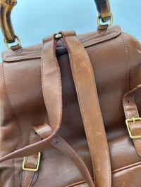 Image 10 of Gucci Bamboo Brown Leather Vintage Backpack