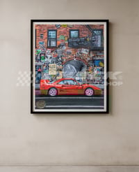 Image 1 of FREE US SHIPPING! 🔥 Part of New York in the dream ❤️‍🔥 Ferrari F40 - Giclée Art Print