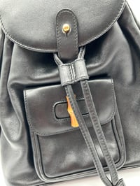 Image 4 of Gucci Bamboo Tassel Oval Mini Backpack Black
