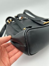 Image 13 of Gucci Bamboo Tassel Oval Mini Backpack Black