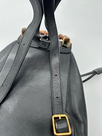 Image 9 of Gucci Bamboo Tassel Oval Mini Backpack Black